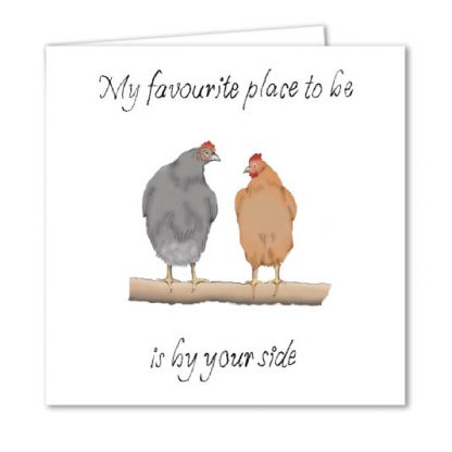 Chicken Valentines Card