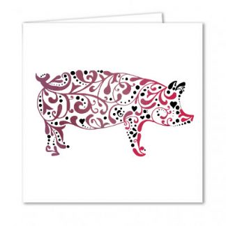 Pig Greeting Card