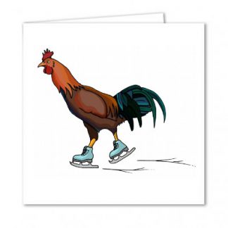 Ice Skating Rooster