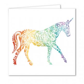 Unicorn Pattern Card