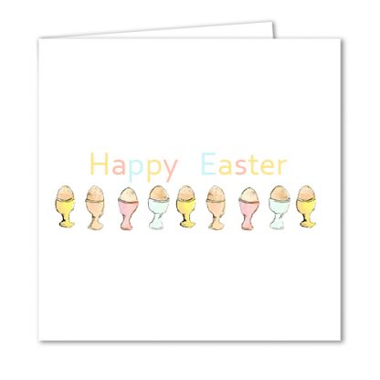 Easter Eggs Happy Easter Greetings Card