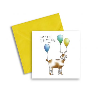 Goat Birthday Card