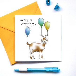 Goat Birthday Card