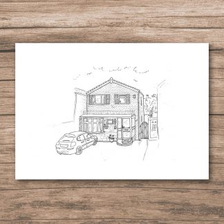 Personalised house drawing