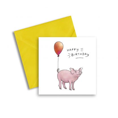 Pig with Balloon