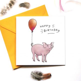 Pig with Balloon