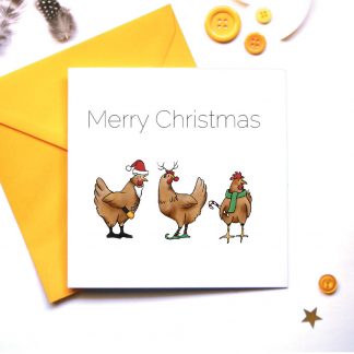 Chicken Christmas Card