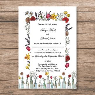 Floral Wedding Invite