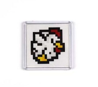 Pixel Art Chicken Magnet