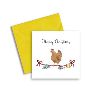 Chicken Christmas Card